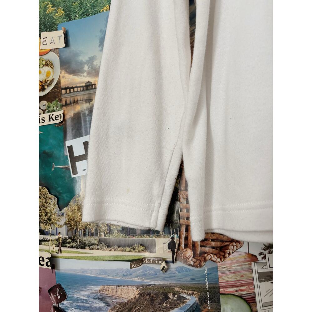 White Vintage Studio Joy Snowman Long Sleeve Tee XL - Picture 6 of 6